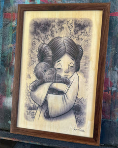 Framed Wood Print - "We'll Be Alright..." (Wookiee the Chew)