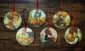 "Wookiee the Chew" Wooden Ornament Set #2