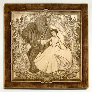 "Princess & The Beast" - Wooden Wall Art