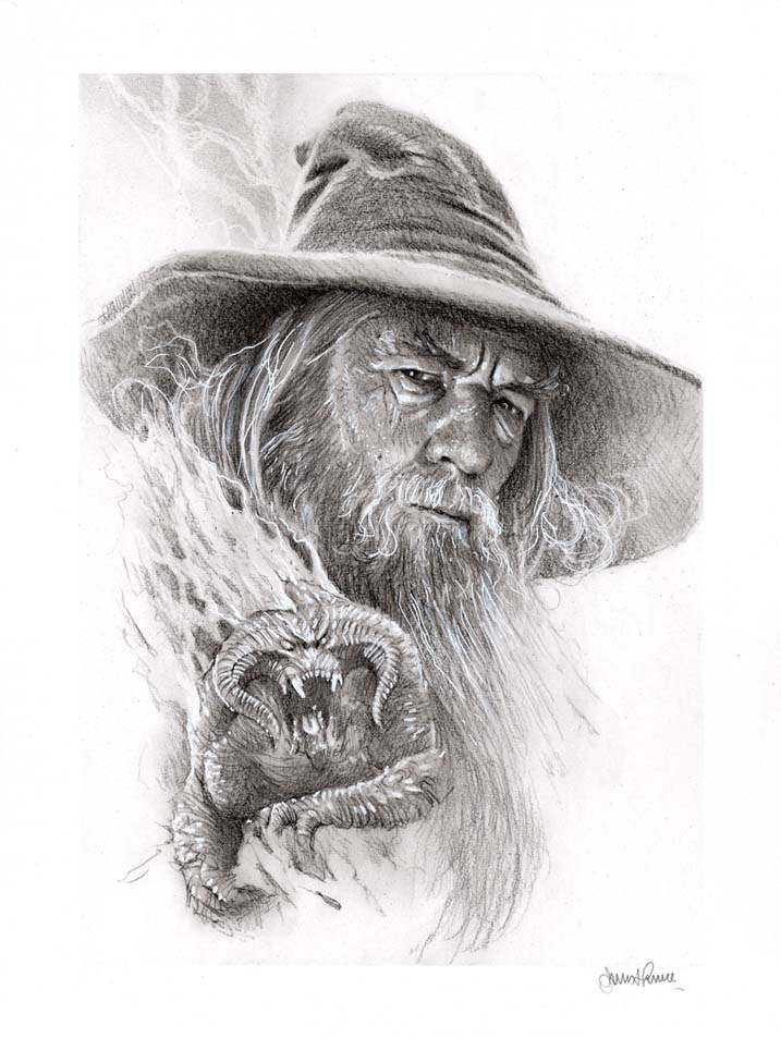 Gandalf (Original Charcoal Drawing)