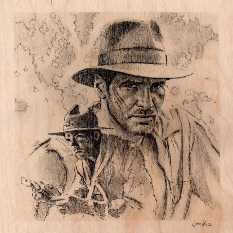 Indy (Original Charcoal Drawing) Art by James Hance
