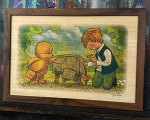 Framed Wood Print - "I'll Most Likely Lose It Again, Anyway" (Wookiee the Chew)