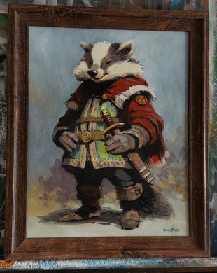 Badger Of Honor (Original Framed Painting)