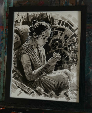 Across The Stars - Rey (Original Framed Painting)
