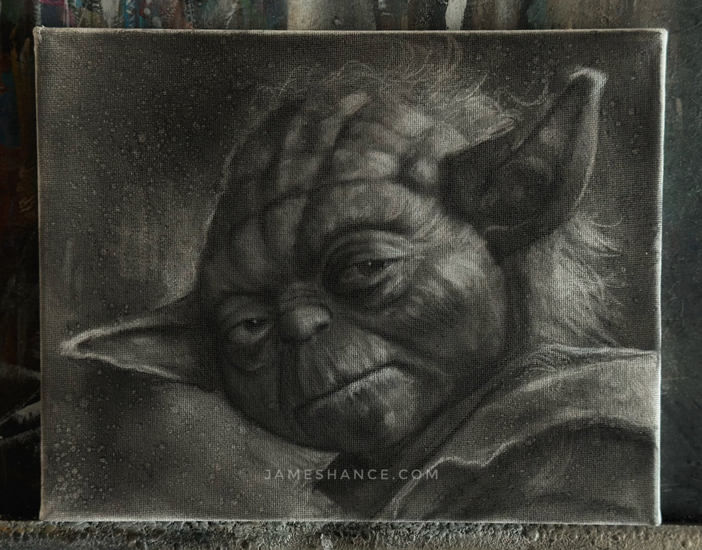 Yoda (Original Charcoal Drawing)