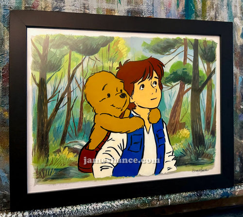Friends 'Til The End (Wookiee The Chew - Original Framed Animation Cel)