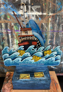 "Gonna Need A Bigger Boat" - Wooden Automaton