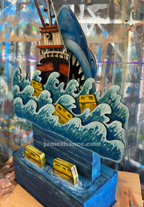 "Gonna Need A Bigger Boat" - Wooden Automaton