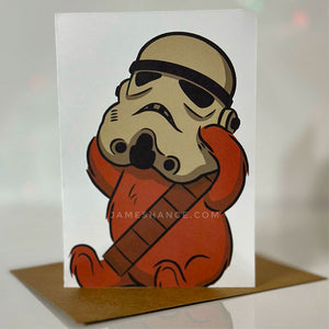 "Wookiee the Chew" Greeting Card - "Oh, Bother"