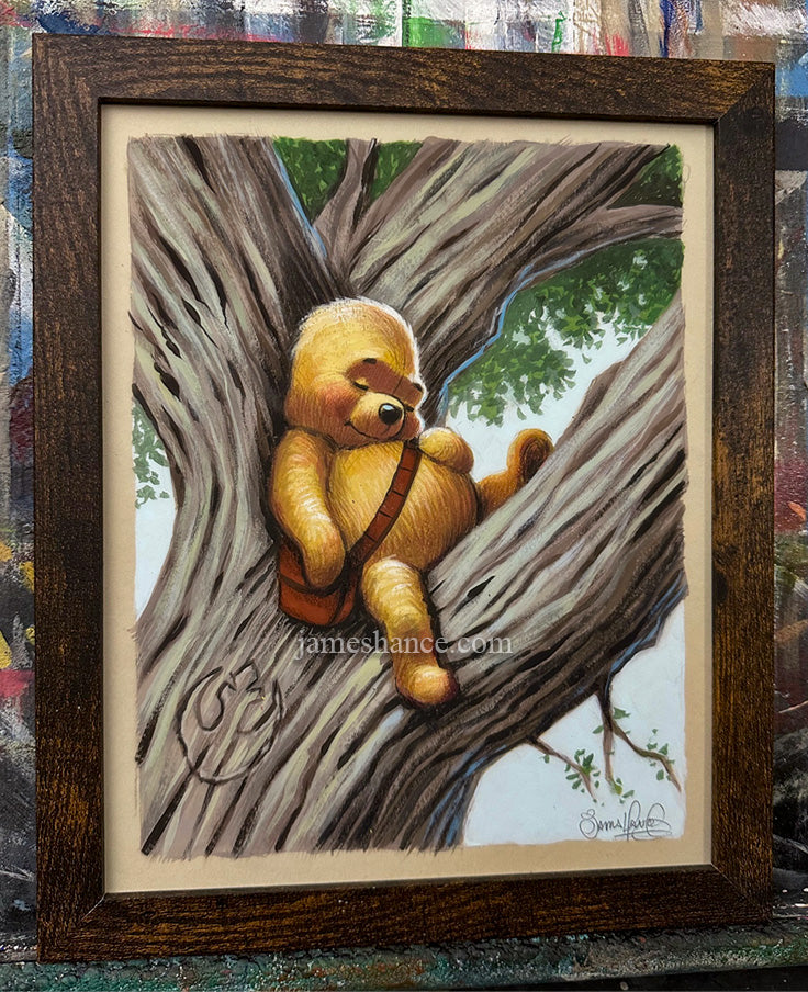 The Snooziest Spot In The Galaxy (Wookiee The Chew - Original Framed Painting)