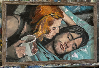 Clementine & Joel (Original Framed Painting)