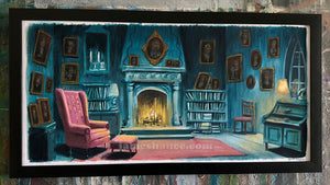 A Slightly Peculiar Parlor (Original Framed Painting)