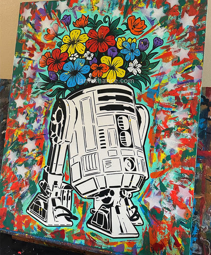 Such Devotion In A Droid (Original Painting)