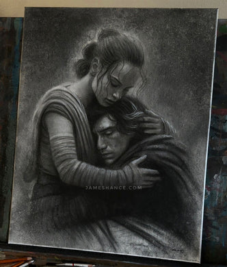 Dyad (Original Charcoal Drawing)