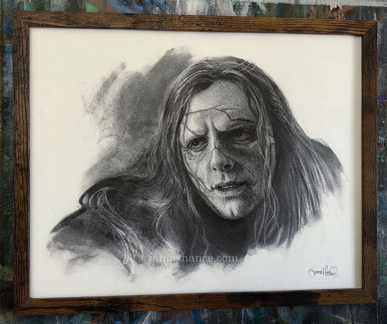 What Recourse Do You Have But To Live? (Original Framed Drawing)