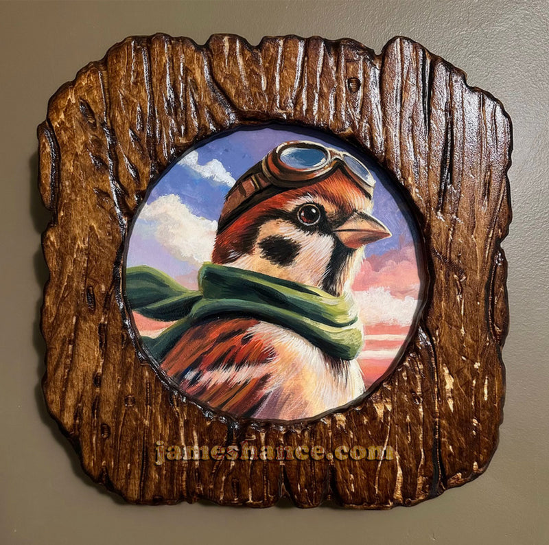 プリミティブアート　ヴィンテージオブジェ Flaps Tailwind (Original Wooden Art) – Art by James Hance