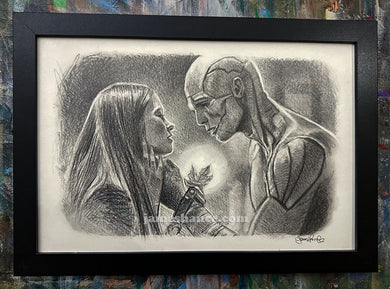For Me? (Original Framed Drawing)