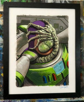 Game Over (Inktober 2024 Day 7 - Original Framed Painting)