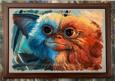 Gizmo (Inktober 2025 Day 6 - Original Framed Painting)