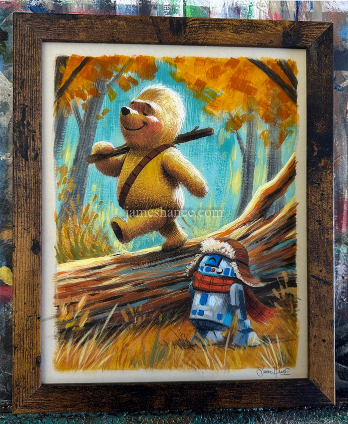 Guard Duty (Wookiee The Chew - Original Framed Painting)