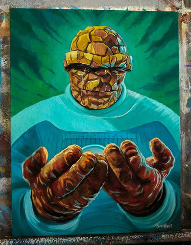 They Look LIke Big, Good, Strong Hands, Don't They? (Original Painting)