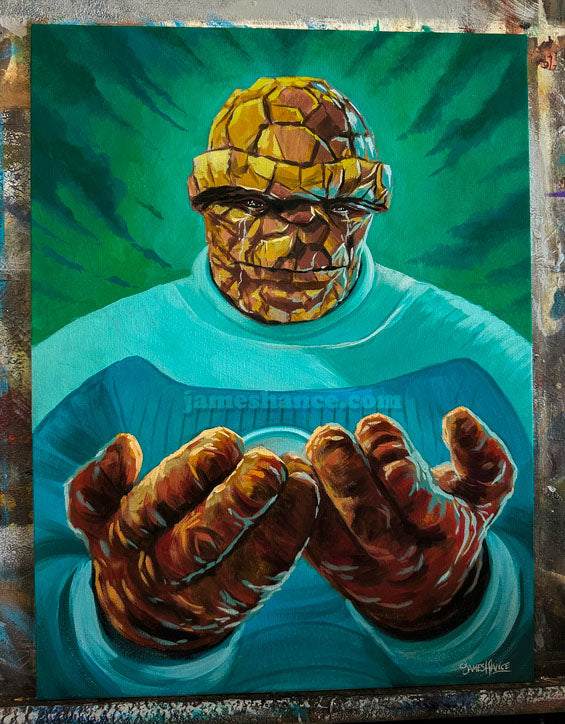 They Look LIke Big, Good, Strong Hands, Don't They? (Original Painting)
