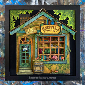 "Knettle's Apothecary" - Wooden Wall Art