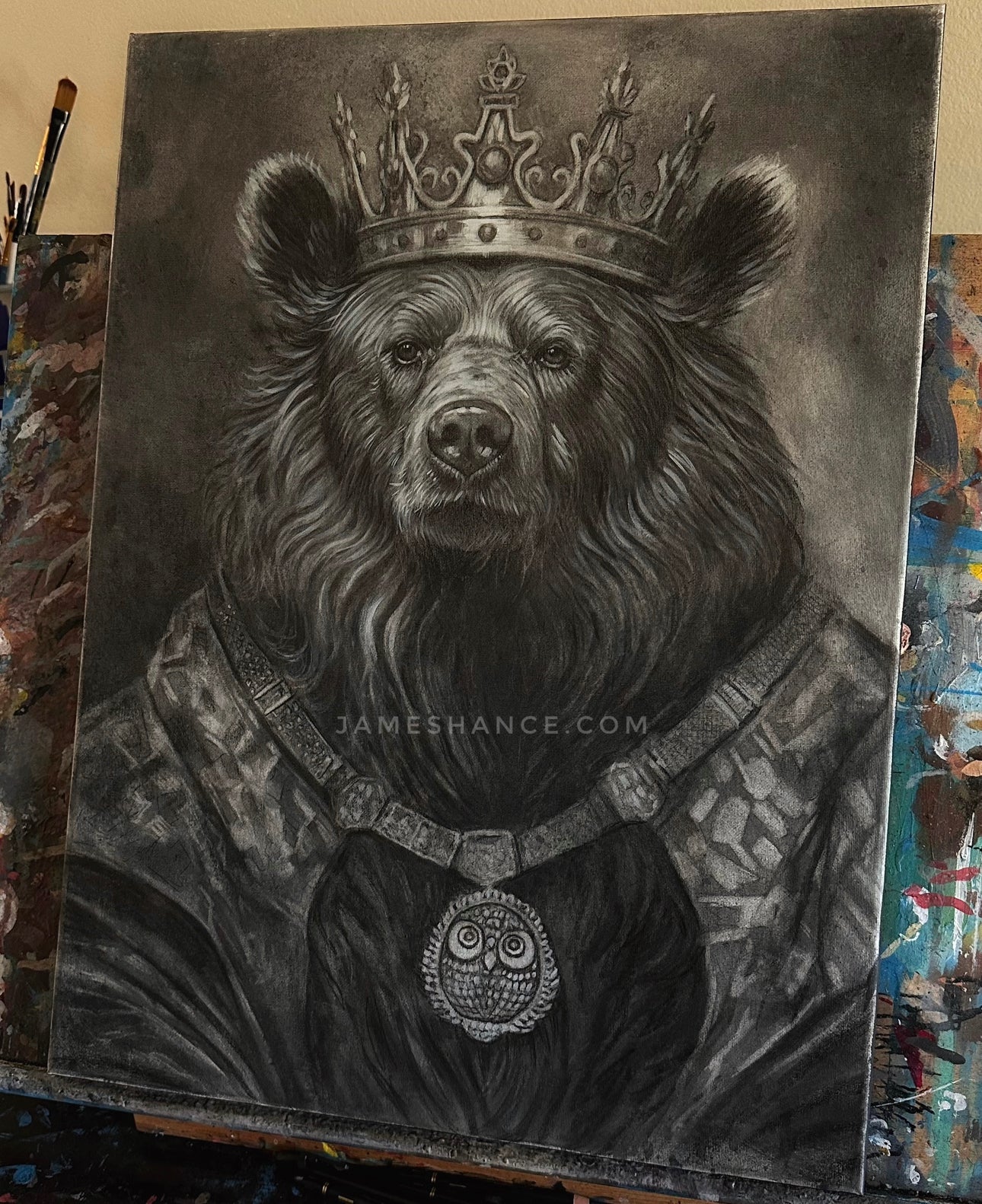 Bear King DIY Painting Kit – The Enchanted Canvas