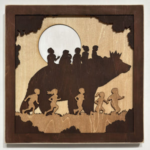 "King Bear" - Wooden Wall Art