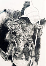 Goblin Rider (Labyrinth - Original Framed Drawing)
