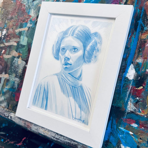Leia #1 - Signed, Framed Sketch