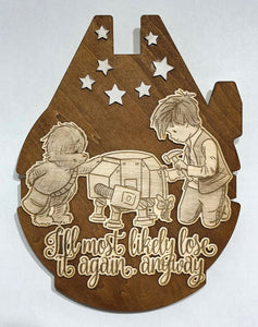 "I'll Most Likely Lose It Again, Anyway" (Wookiee the Chew) - Wooden Wall Art