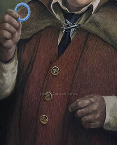 Lord Of The Shower Curtain Rings (Original Painting)
