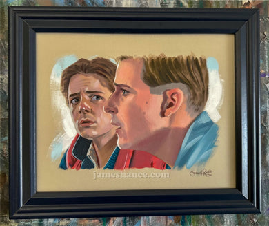 Marty & George (Inktober 2025 Day 5 - Original Framed Painting)
