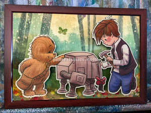 "I'll Most Likely Lose It Again, Anyway" (Wookie the Chew) - Framed Wooden Wall Art