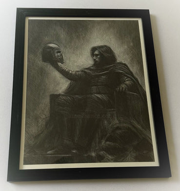 His Every Intent (Original Framed Charcoal Drawing)