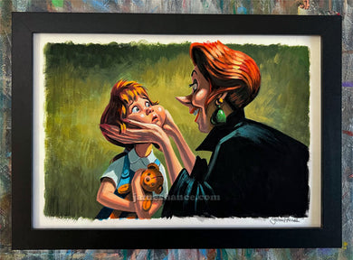 Penny & Medusa (Original Framed Painting)