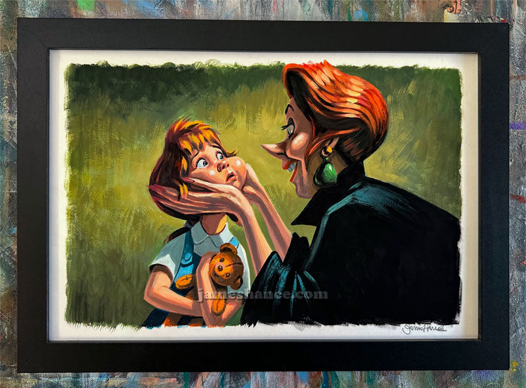 Penny & Medusa (Original Framed Painting)