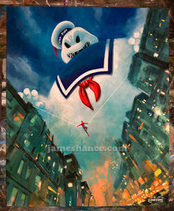 Puft Vs. Parker (Original Painting)