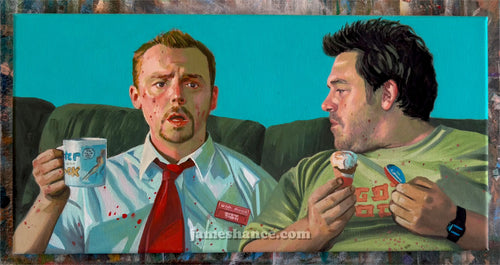 You've Got Red On You (Inktober 2025 Day 7 - Original Painting)