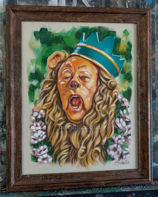 And A Royal Growl (Original Framed Painting)