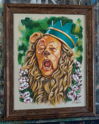 And A Royal Growl (Original Framed Painting)