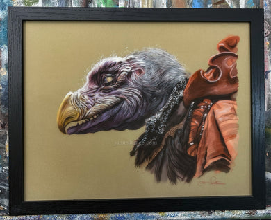 Skeksis (Inktober 2024 Day 28 - Original Framed Painting)