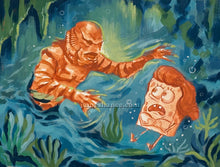 The Creature From Bikini Bottom (Inktober 2026 Day 30 - Original Painting)