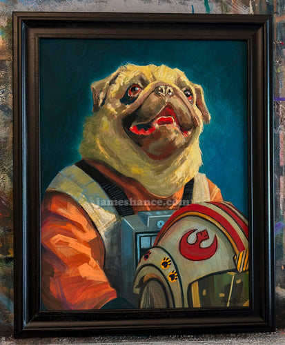 Standing By... (Original Framed Painting)