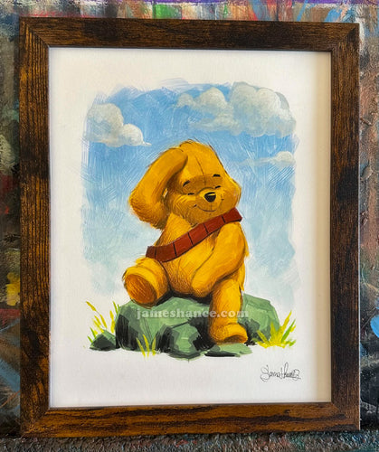 So Many Thoughts Left Unthunked (Wookiee the Chew - Original Painting)