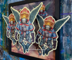 "Surrender Vader" - Framed Wooden Wall Art