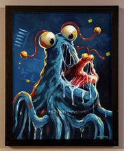 They Mostly Yip-Yip-Yip Uh-huh Uh-huh At Night. Mostly... (Original Framed Painting)