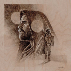 Kenobi (Original Charcoal Drawing)