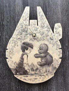 The Promise (Wookiee the Chew - Wooden Wall Clock)